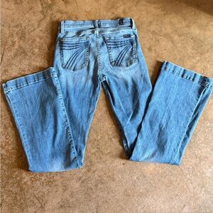 7 For All Mankind Dojo Light Blue Flare\Trouser Jeans